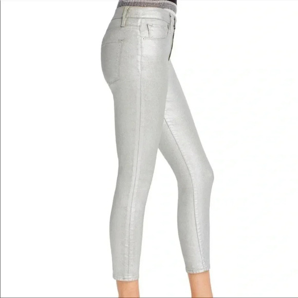Frame Ali Highrise metallic coated denim - Picture 3 of 11